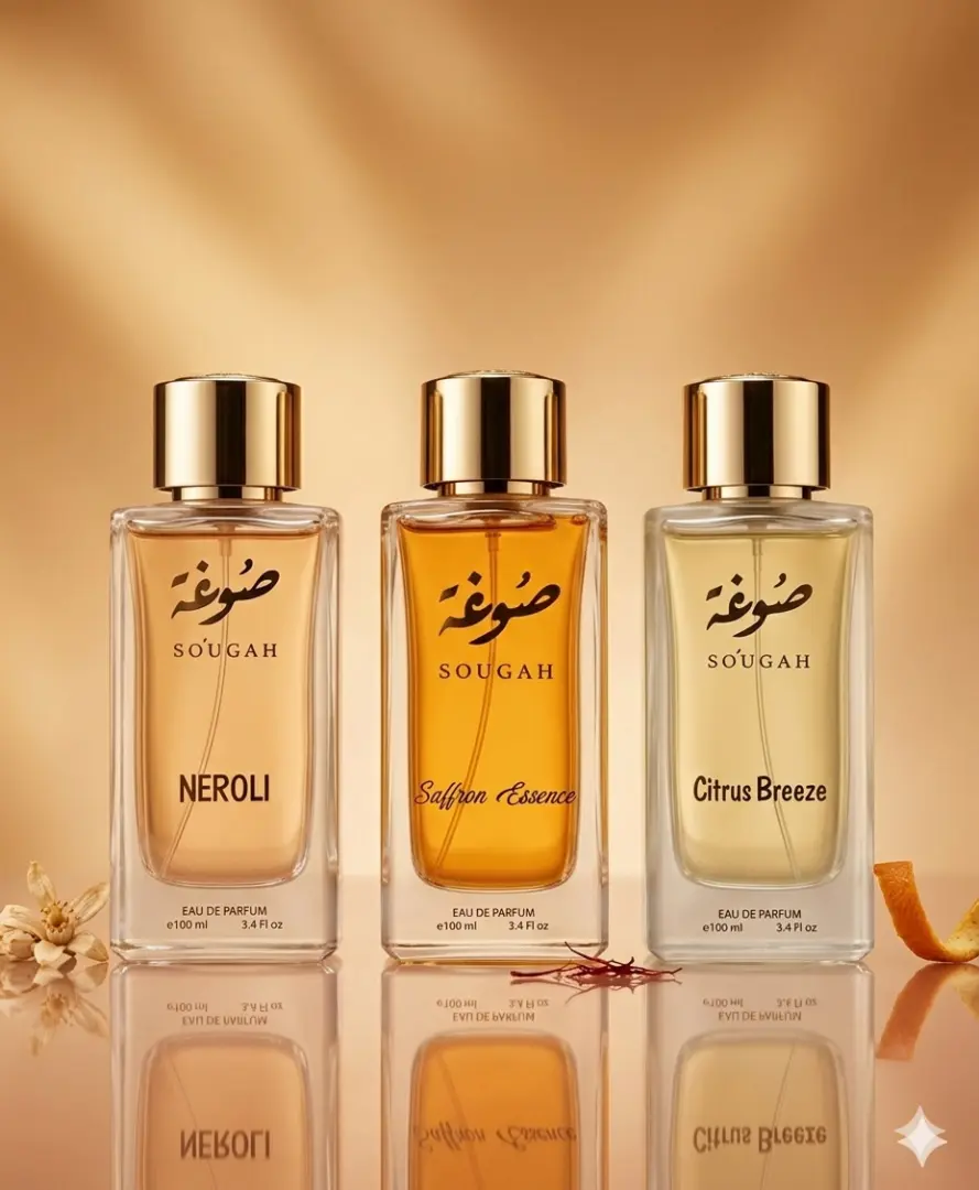 SOUGHA PERFUMES EXCLUSIVE PACKAGE SET OF 3 PERFUMES